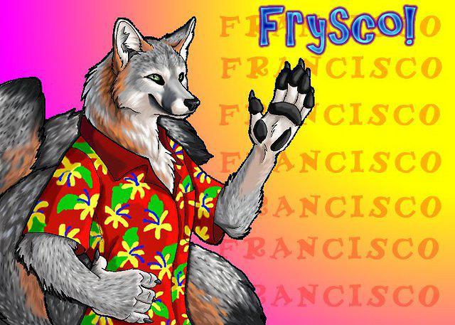 Frysco badge (goldenwolf)